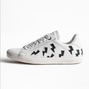 NWT Zadig&Voltaire Flash Lurex Lightning Sneakers